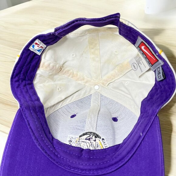 Los Angeles Lakers Nike Strapback Cap Child Purple/White official NBA - Picture 5 of 6